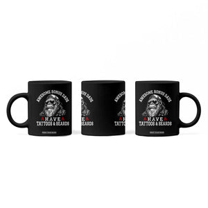 Funny Bigfoot Stepdad Coffee Mug Awesome Bonus Dads Have Tattoos And Beards TS10 Print Your Wear