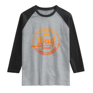 Best Effin Dad Ever And Grill Master Raglan Shirt Funny Grilling BBQ Sarcastic TS10 Heather Gray Black Print Your Wear