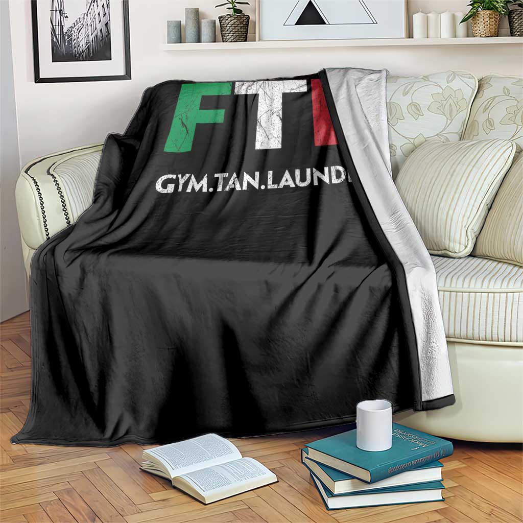 Gym Tan Laundry GTL Italian Flag Throw Blanket TS10 Print Your Wear