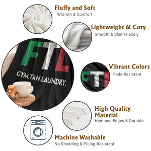 Gym Tan Laundry GTL Italian Flag Throw Blanket TS10 Print Your Wear