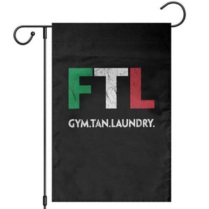 Gym Tan Laundry GTL Italian Flag Garden Flag TS10 Black Print Your Wear