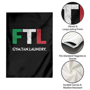Gym Tan Laundry GTL Italian Flag Garden Flag TS10 Print Your Wear