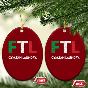 Gym Tan Laundry GTL Italian Flag Ceramic Ornament TS10 Print Your Wear