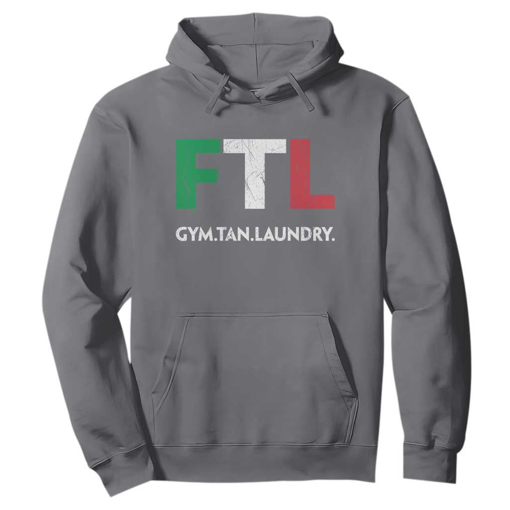 Gym Tan Laundry GTL Italian Flag Hoodie TS10 Charcoal Print Your Wear