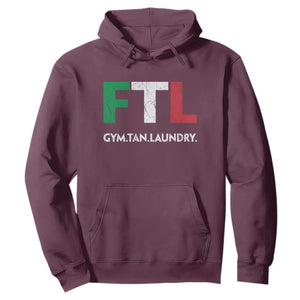 Gym Tan Laundry GTL Italian Flag Hoodie TS10 Maroon Print Your Wear