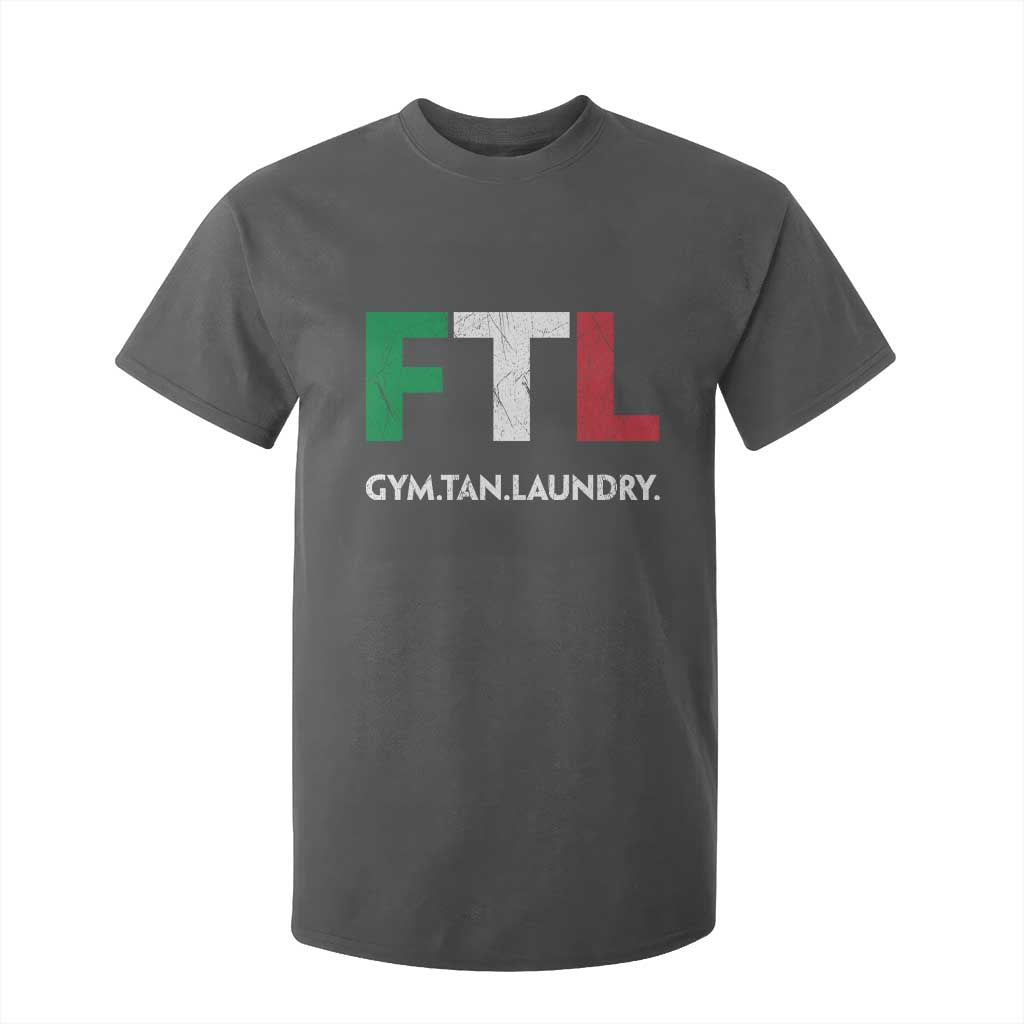 Gym Tan Laundry GTL Italian Flag T Shirt For Kid TS10 Dark Heather Print Your Wear
