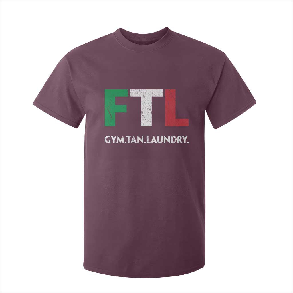 Gym Tan Laundry GTL Italian Flag T Shirt For Kid TS10 Maroon Print Your Wear