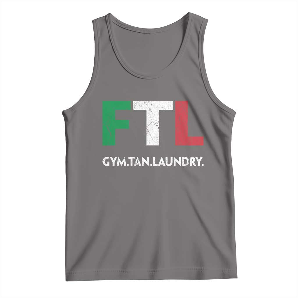 Gym Tan Laundry GTL Italian Flag Tank Top TS10 Deep Heather Print Your Wear