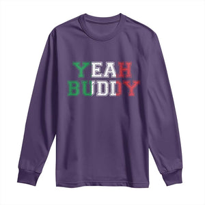 Yeah Buddy Italian Flag Long Sleeve Shirt Vintage Retro TS10 Purple Print Your Wear