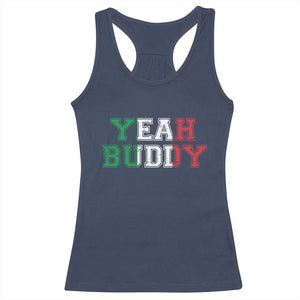 Yeah Buddy Italian Flag Racerback Tank Top Vintage Retro TS10 Navy Print Your Wear