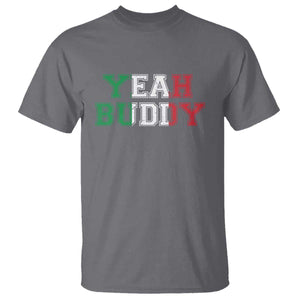 Yeah Buddy Italian Flag T Shirt Vintage Retro TS10 Charcoal Print Your Wear