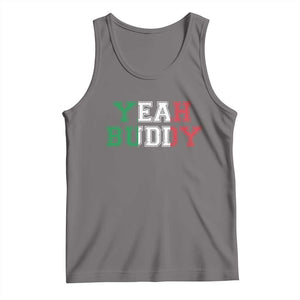 Yeah Buddy Italian Flag Tank Top Vintage Retro TS10 Deep Heather Print Your Wear