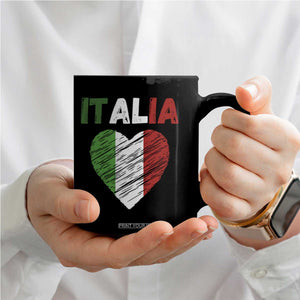 Italian Flag Heart Coffee Mug Retro Vintage Italia Graphic TS10 Print Your Wear