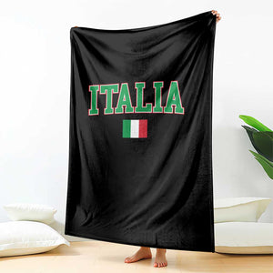 Vintage Italia Throw Blanket Print Retro Varsity Italian Apparel TS10 Print Your Wear