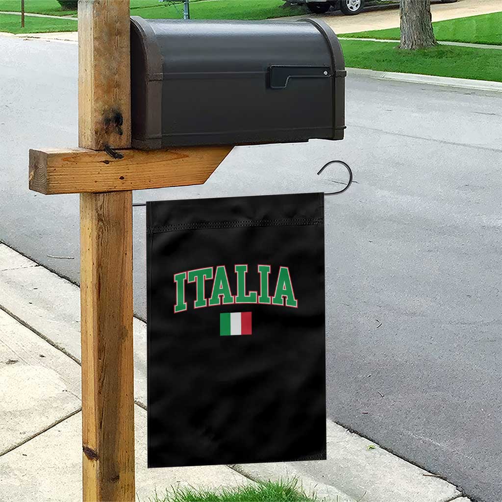 Vintage Italia Garden Flag Print Retro Varsity Italian Apparel TS10 Print Your Wear