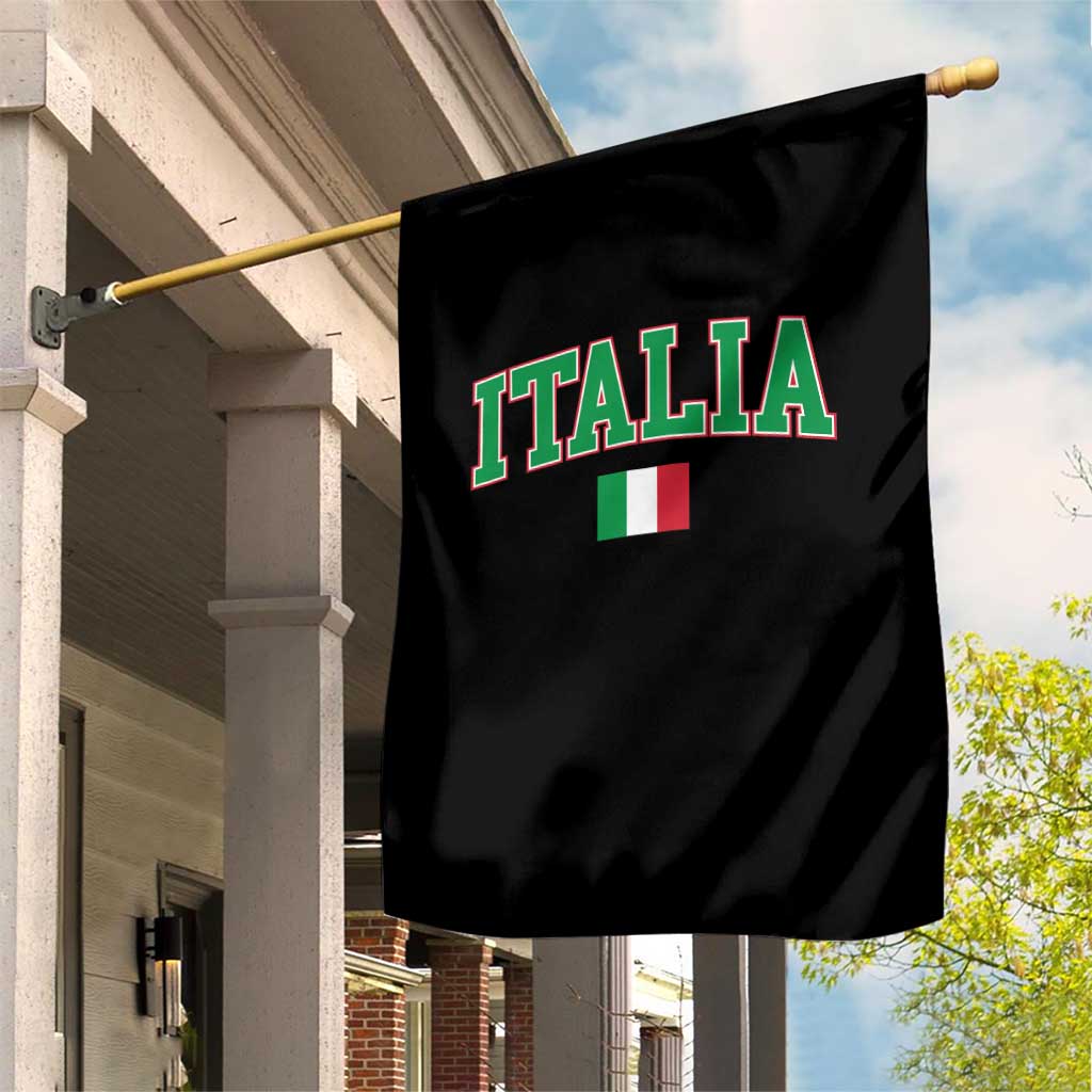 Vintage Italia Garden Flag Print Retro Varsity Italian Apparel TS10 Print Your Wear