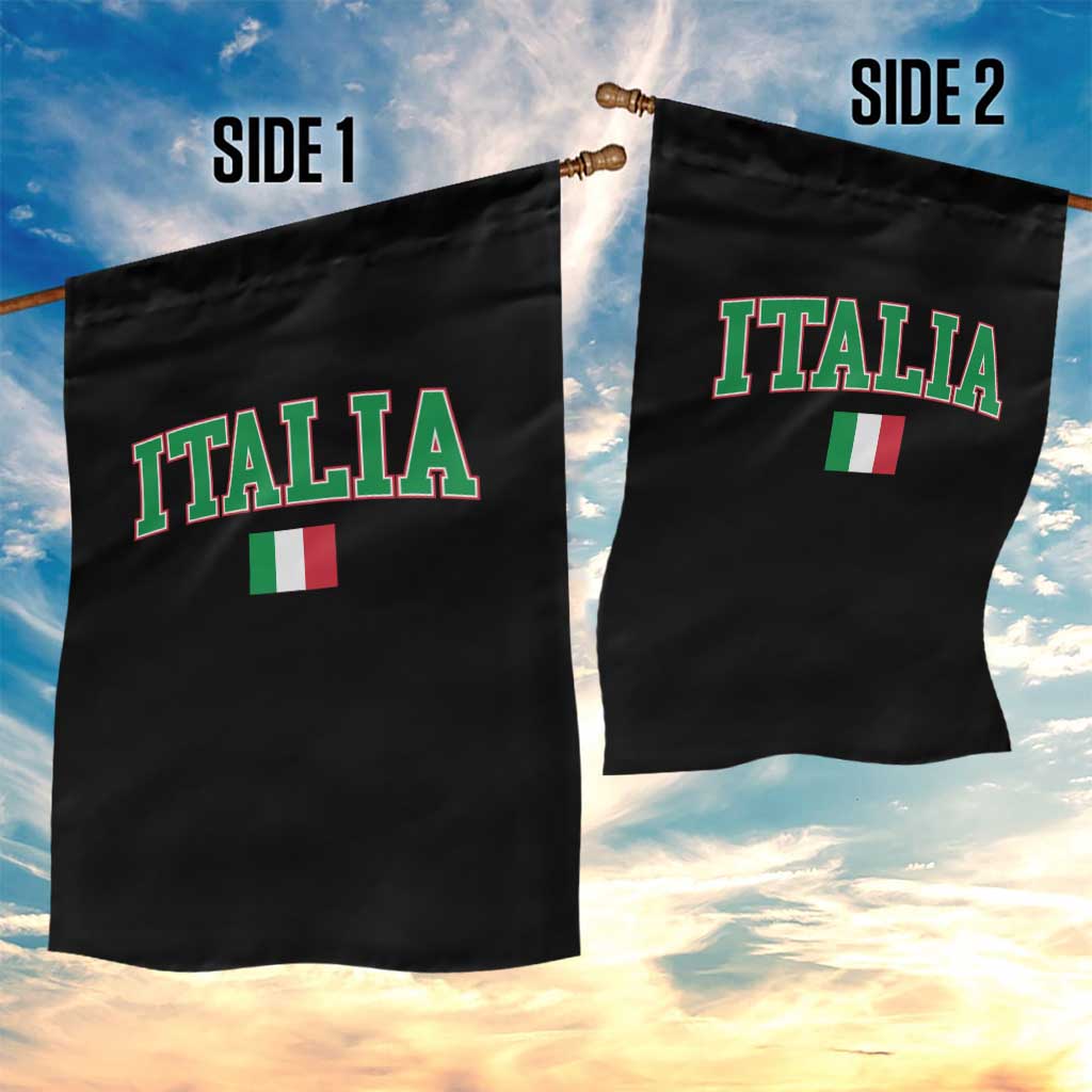 Vintage Italia Garden Flag Print Retro Varsity Italian Apparel TS10 Print Your Wear