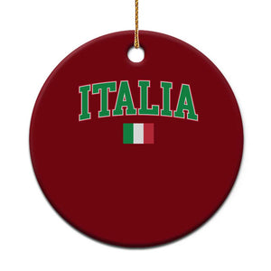 Vintage Italia Ceramic Ornament Print Retro Varsity Italian Apparel TS10 1pc Red Print Your Wear