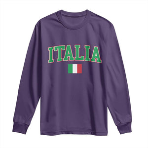 Vintage Italia Long Sleeve Shirt Print Retro Varsity Italian Apparel TS10 Purple Print Your Wear