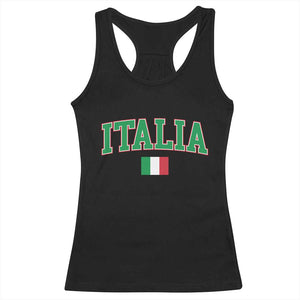 Vintage Italia Racerback Tank Top Print Retro Varsity Italian Apparel TS10 Black Print Your Wear