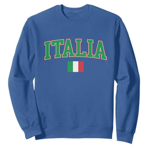 Vintage Italia Sweatshirt Print Retro Varsity Italian Apparel TS10 Royal Blue Print Your Wear