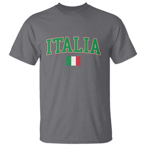 Vintage Italia T Shirt Print Retro Varsity Italian Apparel TS10 Charcoal Print Your Wear