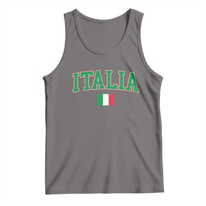 Vintage Italia Tank Top Print Retro Varsity Italian Apparel TS10 Deep Heather Print Your Wear