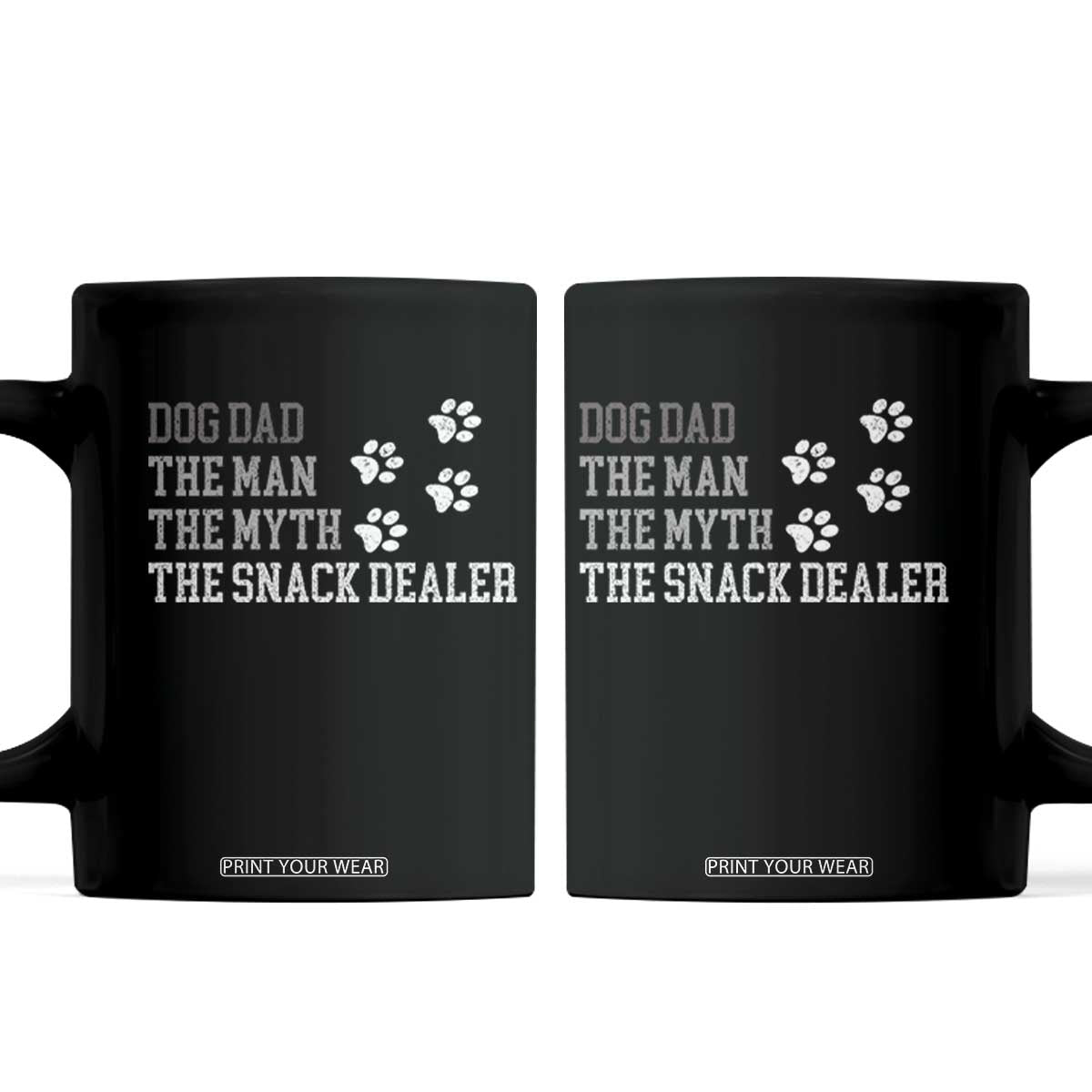 Dog Dad Coffee Mug Fathers Day Gift for Dog Lovers Retro Vintage TS10 Black Print Your Wear