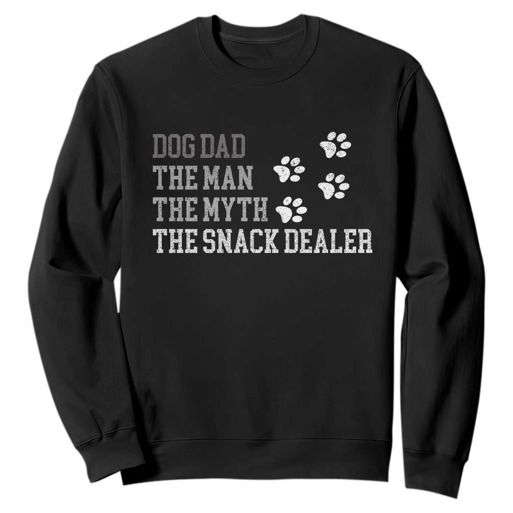 Dog Dad Sweatshirt Fathers Day Gift for Dog Lovers Retro Vintage TS10 Black Print Your Wear
