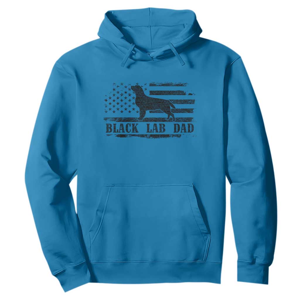 Black Lab Dad Hoodie Funny Labrador Dad Fathers Day Gift for Dog Lovers TS10 Sapphire Print Your Wear