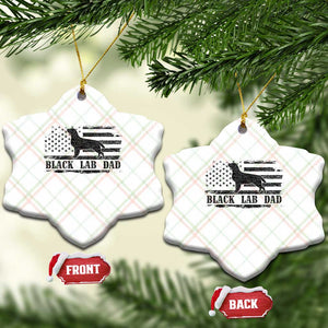 Black Lab Dad Ceramic Ornament Funny Labrador Dad Fathers Day Gift for Dog Lovers TS10 Print Your Wear