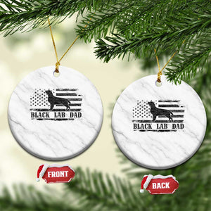 Black Lab Dad Ceramic Ornament Funny Labrador Dad Fathers Day Gift for Dog Lovers TS10 1pc White Marble Print Your Wear