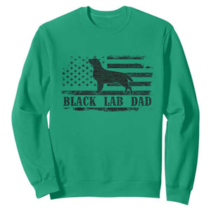 Black Lab Dad Sweatshirt Funny Labrador Dad Fathers Day Gift for Dog Lovers TS10 Irish Green Print Your Wear