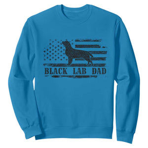 Black Lab Dad Sweatshirt Funny Labrador Dad Fathers Day Gift for Dog Lovers TS10 Sapphire Print Your Wear