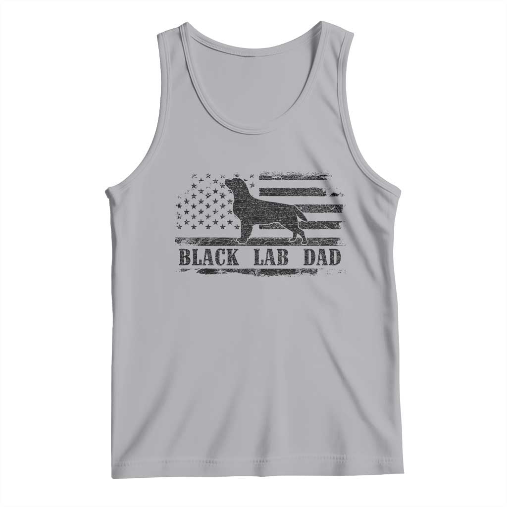 Black Lab Dad Tank Top Funny Labrador Dad Fathers Day Gift for Dog Lovers TS10 Athletic Heather Print Your Wear