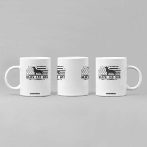 Black Lab Dad Coffee Mug Funny Labrador Dad Fathers Day Gift for Dog Lovers TS10 Print Your Wear