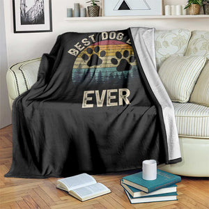 Best Dog Dad Ever Throw Blanket Fathers Day Gift for Dog Lovers TS10 Print Your Wear