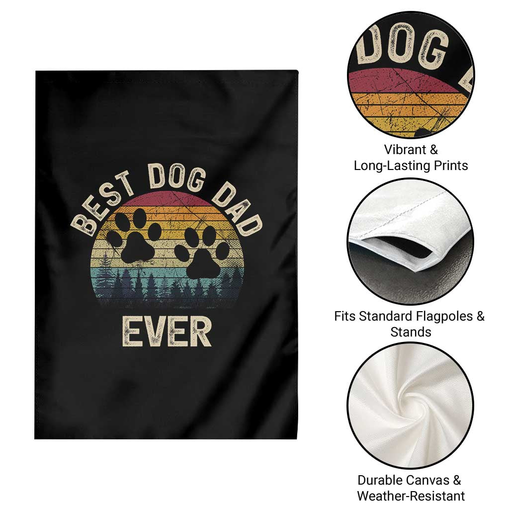 Best Dog Dad Ever Garden Flag Fathers Day Gift for Dog Lovers TS10 Print Your Wear