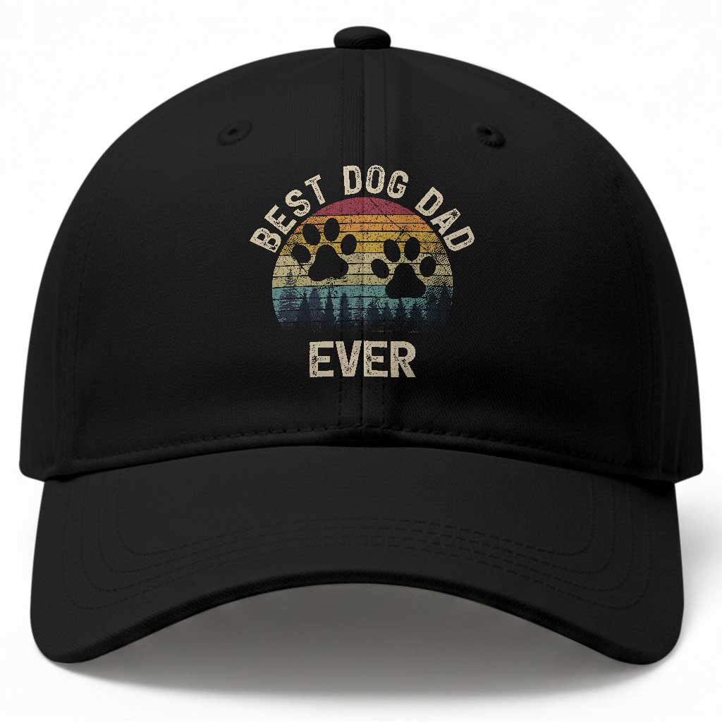 Best Dog Dad Ever Baseball Cap Fathers Day Gift for Dog Lovers TS10 Print Your Wear