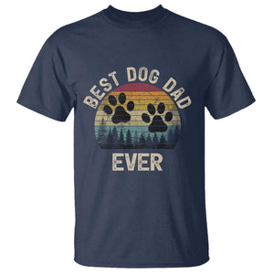Best Dog Dad Ever T Shirt Fathers Day Gift for Dog Lovers TS10 Navy Print Your Wear