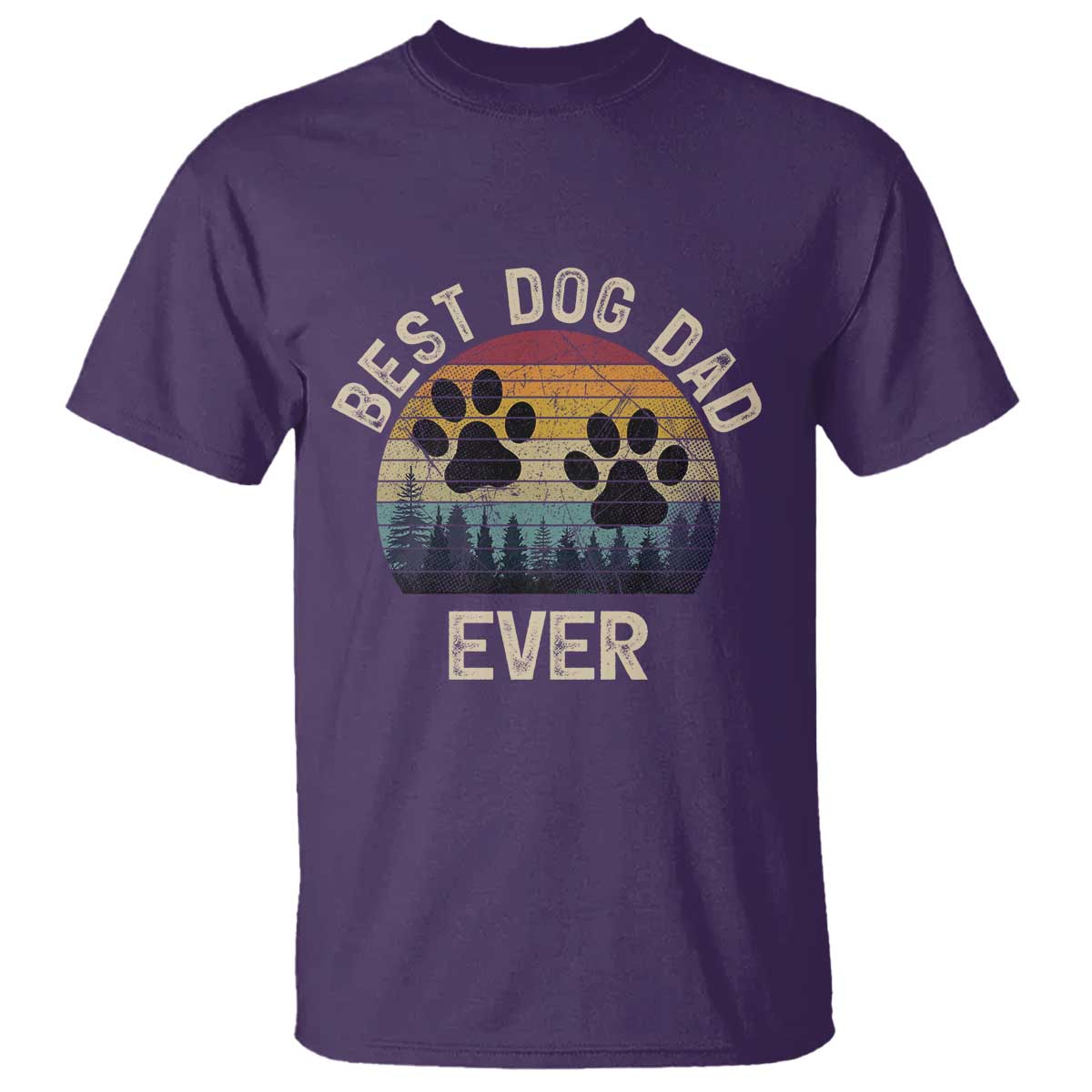 Best Dog Dad Ever T Shirt Fathers Day Gift for Dog Lovers TS10 Purple Print Your Wear