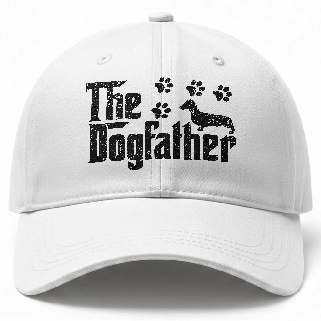 Dachshund Dog Dad Baseball Cap The Dogfather Fathers Day Gifts For Dog Lovers TS10 Print Your Wear