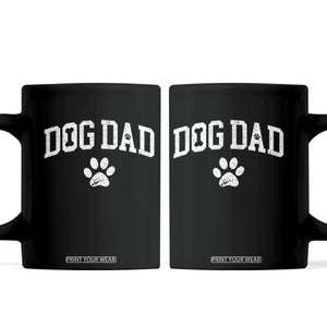 Retro Dog Dad Coffee Mug Distressed Fathers Day Gift for Dog Lovers TS10 Black Print Your Wear