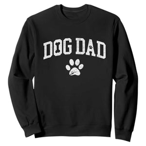 Retro Dog Dad Sweatshirt Distressed Fathers Day Gift for Dog Lovers TS10 Black Print Your Wear