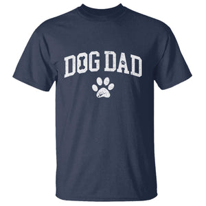 Retro Dog Dad T Shirt Distressed Fathers Day Gift for Dog Lovers TS10 Navy Print Your Wear