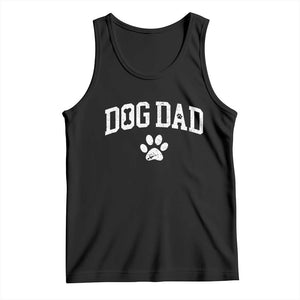 Retro Dog Dad Tank Top Distressed Fathers Day Gift for Dog Lovers TS10 Black Print Your Wear