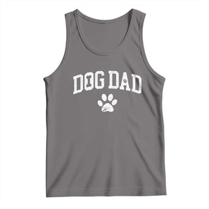 Retro Dog Dad Tank Top Distressed Fathers Day Gift for Dog Lovers TS10 Deep Heather Print Your Wear