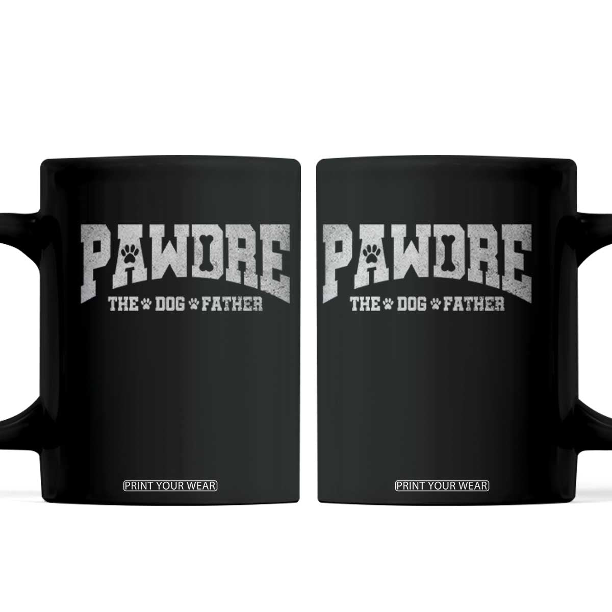 Pawdre The Dog Father Coffee Mug Dog Dad Christmas Fathers Day TS10 Black Print Your Wear