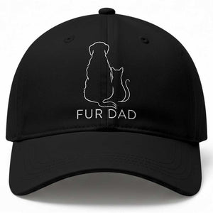 Fur Dad Baseball Cap Pet Lover Cat Dog Dad Funny Fathers Day TS10 Print Your Wear