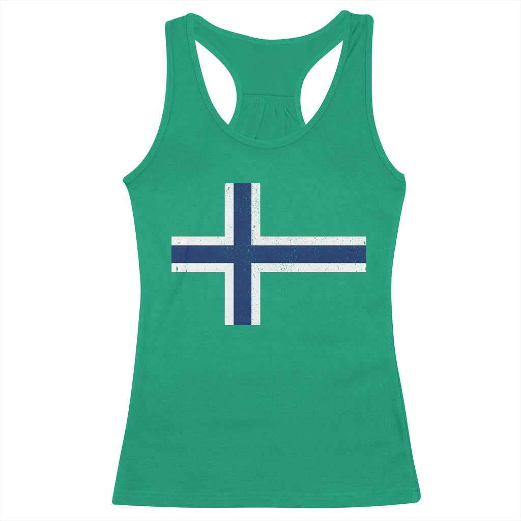 Norway Flag Racerback Tank Top Distressed Norwegian Norge Nordic Red White Blue Symbol TS10 Irish Green Print Your Wear